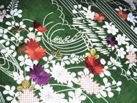 京刺繍染め九寸帯「御所解き」紬地　田村屋